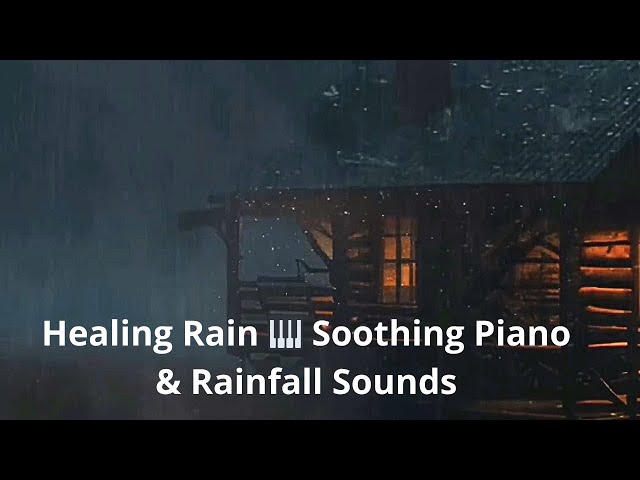 Peaceful Piano & Soft Rain, 8 Hours Relaxing Sleep Music | Stress Relief, Sleep Music in the Evening