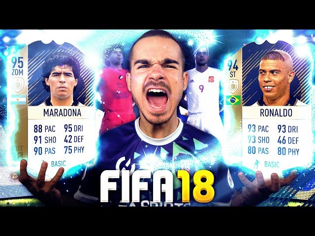 FIFA 18 : 3 ICONS IN 1 PACK OPENING !!