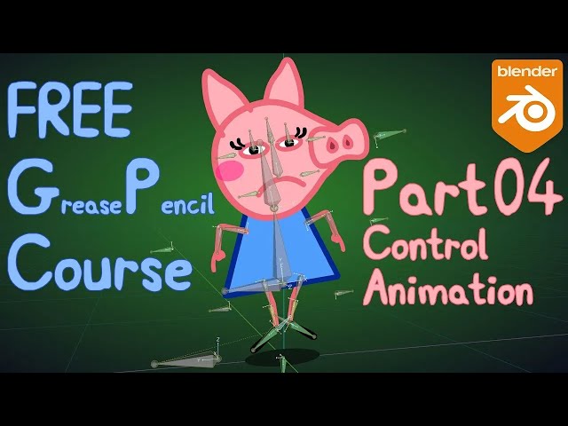 Free Blender Grease Pencil Rigging Course - Part 4 | Modifiers, Drivers, Expressions & Constraints