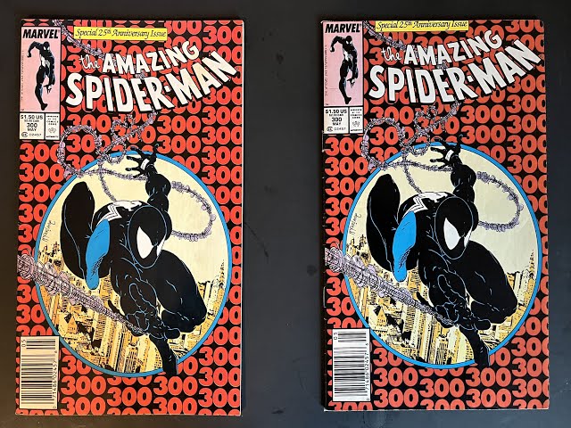 Comic Book Pressing for Beginners :  A Tale of Two Amazing Spider-Man 300 - Todd McFarlane