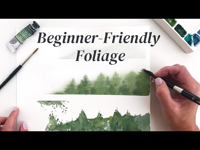 Easy Watercolor Foliage for Beginners - A Simple Loose Approach