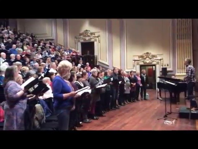 Love Music Community Choir welcomes Colonel Chris Hadfield to the Usher Hall