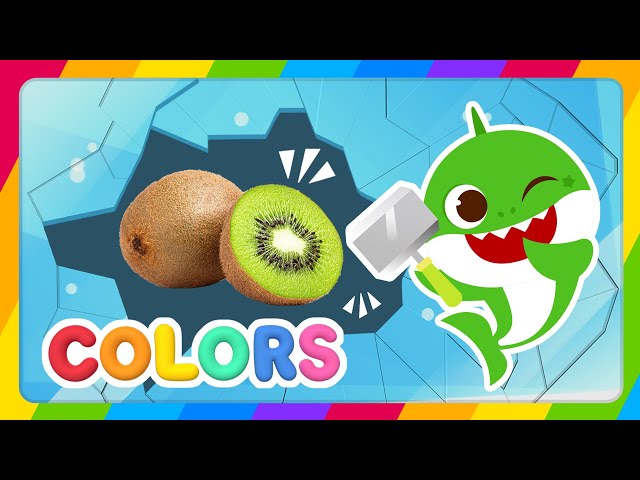 Baby Shark Hungry Color Show | Breaking Ice Cube learn colors | Yummy Fruits | Ice Cube Colors