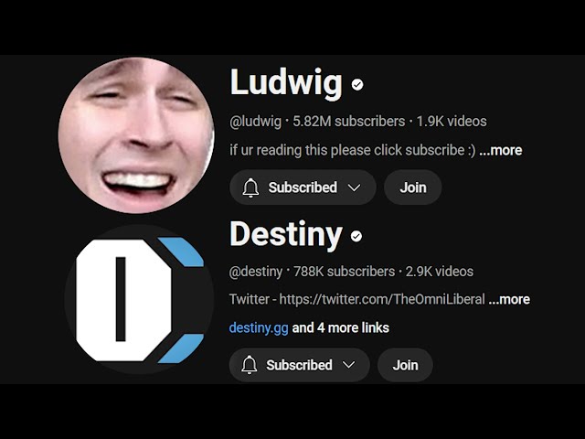 Twitter VS Destiny, Ludwig & Slime