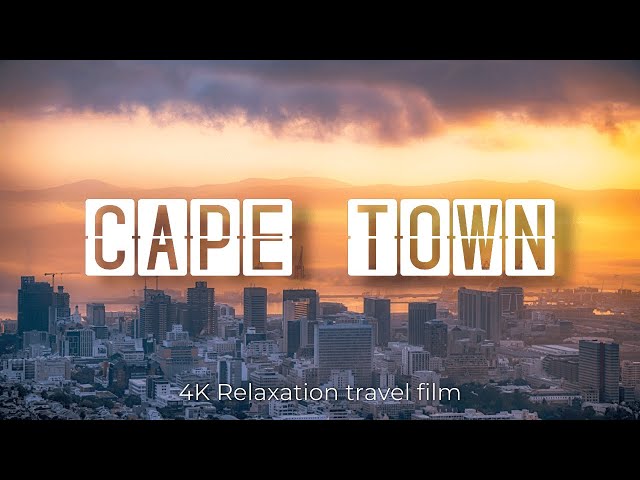 Cape Town 4K 🇿🇦 South Africa - Relaxation travel video with calming piano music - Virtual vacation