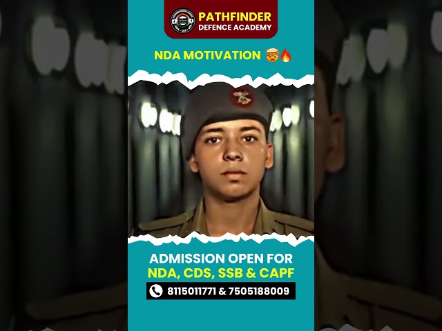 PFDA Motivation #nda #cds #CAPF #SSB #afcat #bestdefenceacademy #bestndacoaching #pathfinderacademy