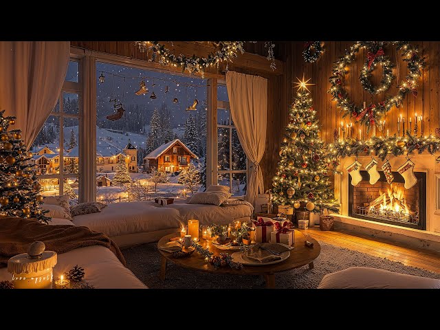 Beautiful Snowy Christmas Ambience 🎄Instrumental Christmas Music 🌲🎁 Christmas Ambience 2025