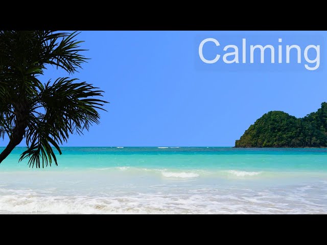 Ocean Meditation – Calm Sea and Soothing Ocean Waves Scene and Sounds - Sunny Tropical Beach