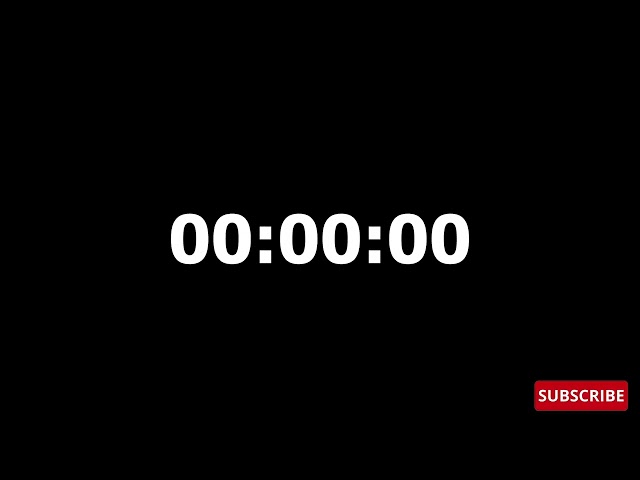 10 Seconds Black Screen Countdown Timer (No Sound)