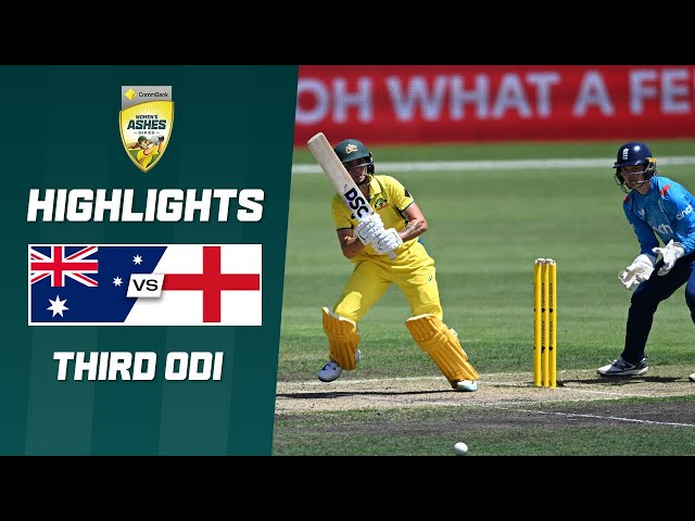 Australia v England | Third Ashes ODI