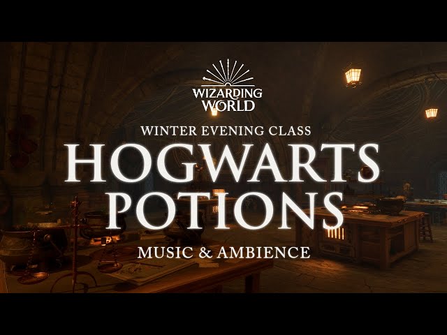 Potions Class on a Winter Evening | Harry Potter Music & Ambience | 3 Hours