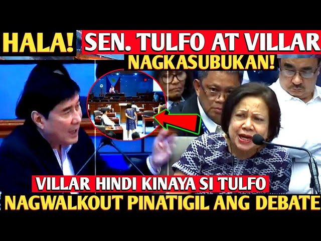 Naku po!sen. Tulfo at Cynthia Villar mainit ang pagtatalo debate sa senado!