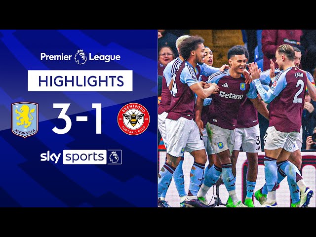 Villa cruise past Bees to end winless run 🤚 | Aston Villa 3-1 Brentford | Premier League Highlights