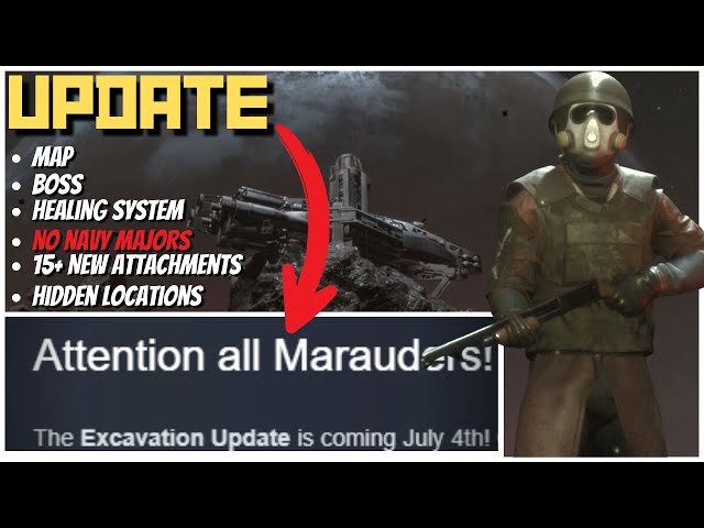 NEW Marauders Excavation Update! NEW Guns, NEW Map, NEW Attachments & More.