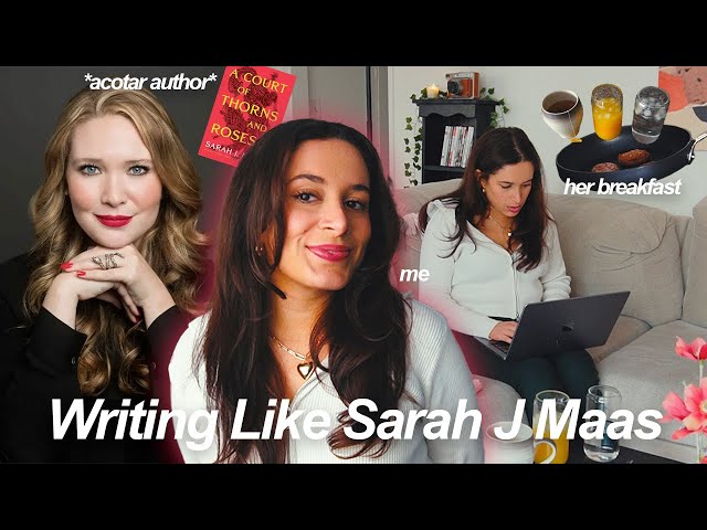 I Tried Writing like Sarah J Maas ❤️ testing authors' writing routines