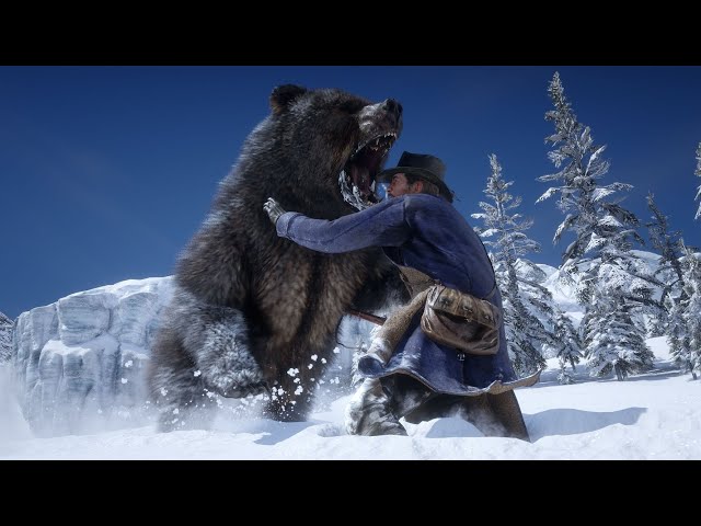 Craziest Bear RED DEAD REDEMPTION 🐻  HOW TO ESCAPE