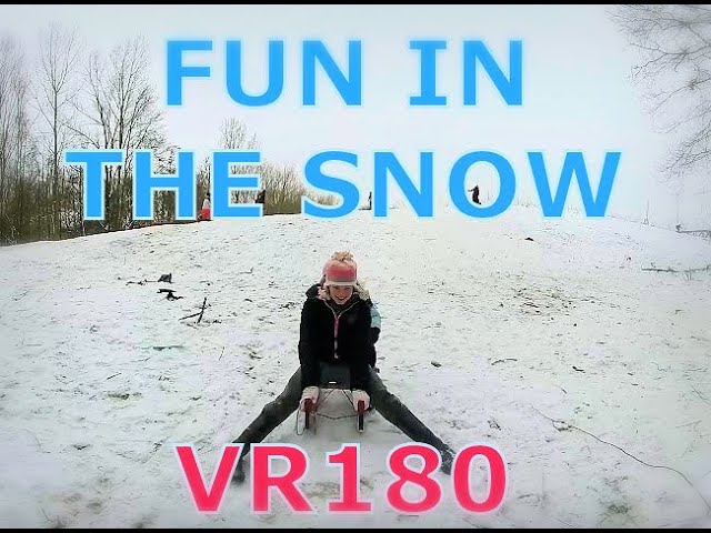 VR180 Sneeuwpret - Fun in the snow