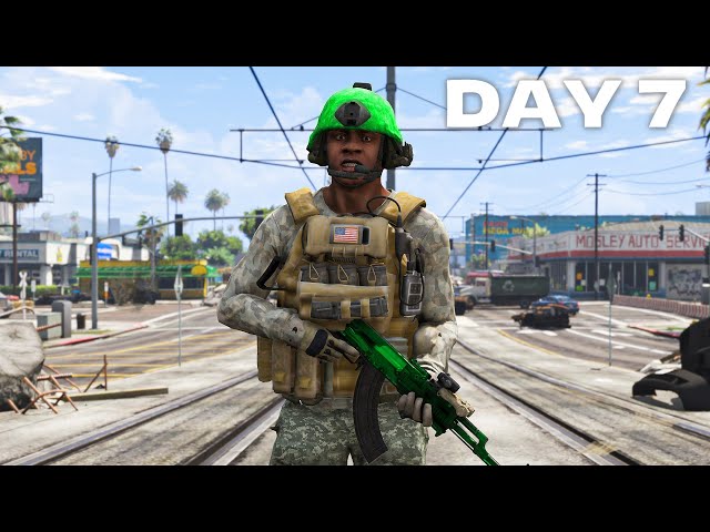 I survived 7 days at WAR in GTA 5!