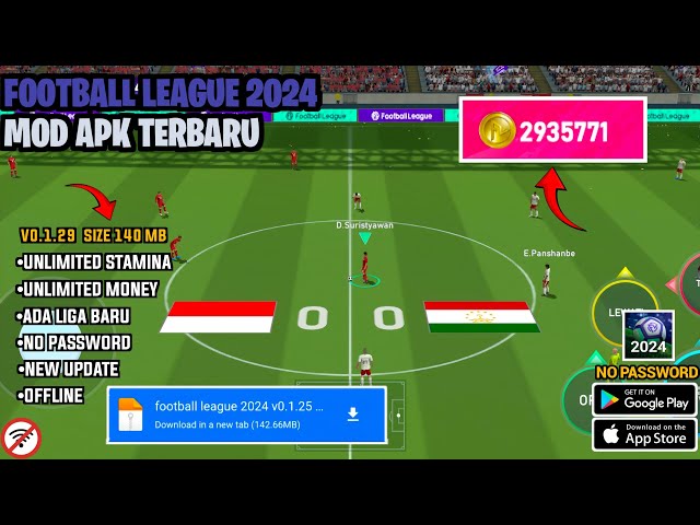 Football League 2024 Mod Apk New Update v0.1.29 Terbaru —Unlimited Money Free merekrut pemain