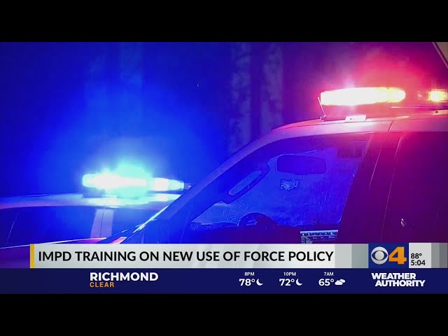 IMPD training on new use-of-force policy