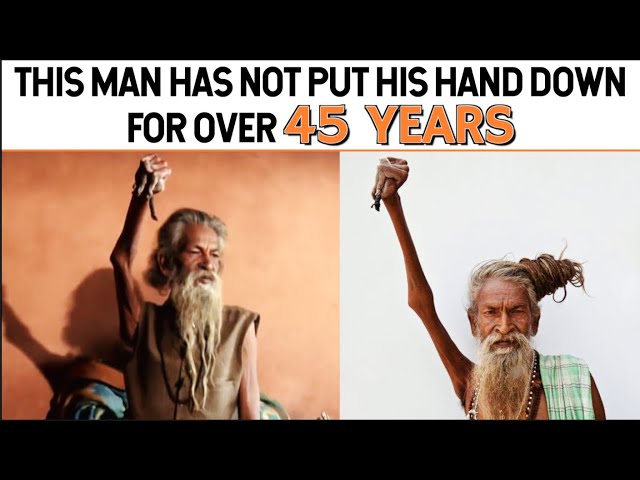 This man has not put his hand down for over 45 years