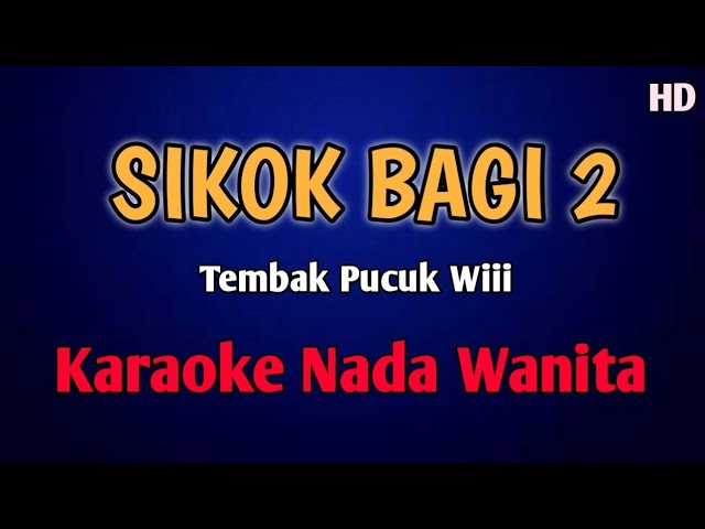 SIKOK BAGI DIO - KARAOKE REMIX VIRAL