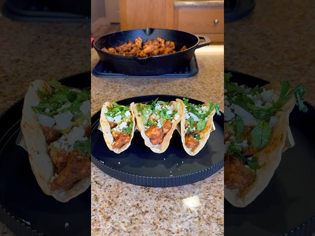 Chicken Tacos #food #recipe #dinner #foodie #cooking #dinnerideas #shortsreels #shorts #shortsvideo