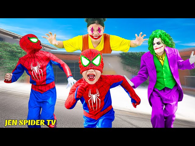 Siêu Nhân Nhện Và JOKER Mắc Kẹt Trong Squid Game | Tổng Hợp Video Hành Động Hay Nhất | JEN SPIDER TV