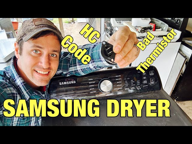 Why This Samsung Dryer Won’t Run | Throwing The HC Code | Quick Teardown & Fix | DVE45T3400P/A3