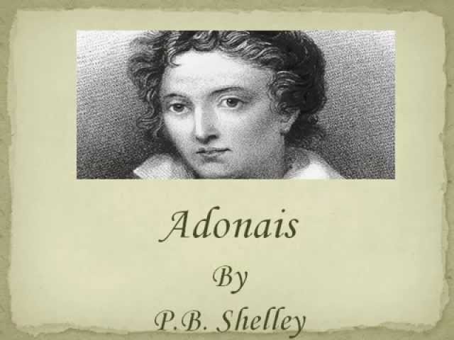 Adonais (extracts) - P.B. Shelley