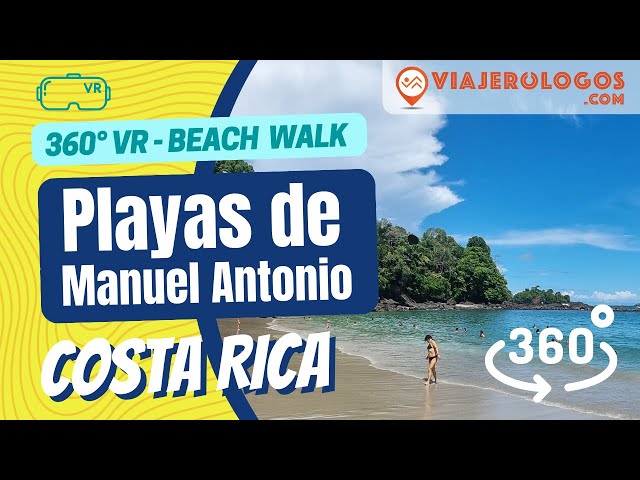 Virtual Beach Walk 4K 🏖️☀️ Playas del Parque Nacional Manuel Antonio, Costa Rica