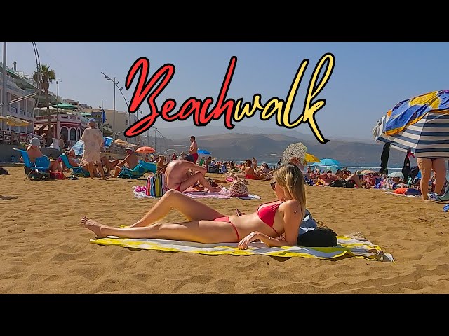 4K BEACH WALK In The CANARY ISLANDS - SPAIN - DECEMBER