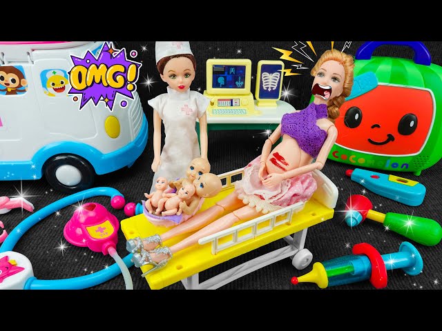 7 Minutes of Satisfaction Unboxing the Barbie Pregnant ASMR First Aid Kit | Toy Review