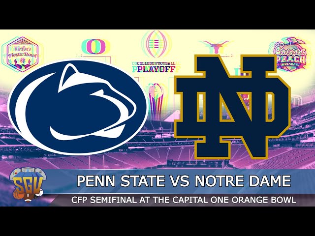 Penn State vs Notre Dame - CFP Semifinal at the Orange Bowl Highlights - College Football 25 Sim