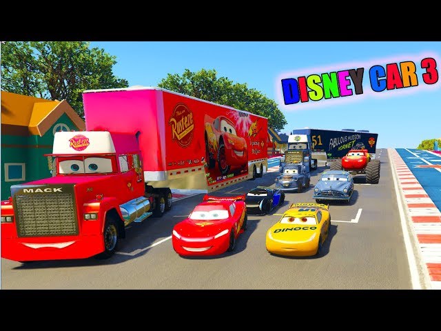 CARS 3 MCQUEEN Fabulous MACK HUDSON TRUCK Dinoco Storm Disney Cars 3 Fabulous McQueen MACK Hauler