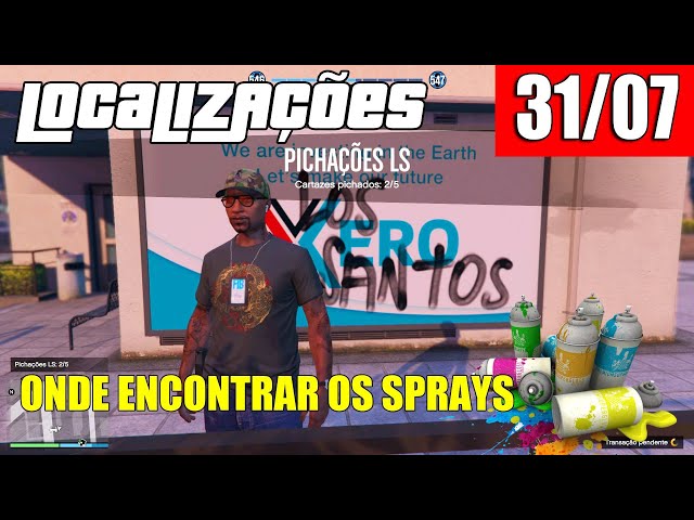 LOCALIZAÇÃO DAS PINCHAÇÕES LS NO GTA ONLINE   31 07 2024