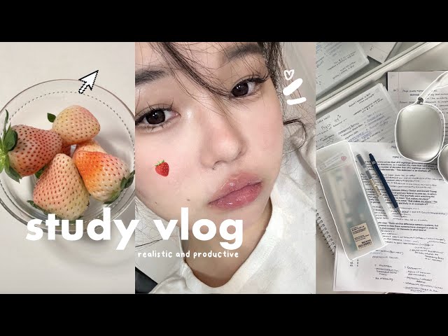 STUDY VLOG: Very PRODUCTIVE Finals week 2024📓🗒️ (Cram with me)