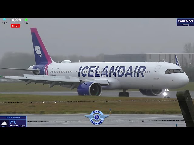 Sunday Morning Arrivals - Dublin Airport LIVE Plane Spotting Ireland ✈️ 02/02/2025