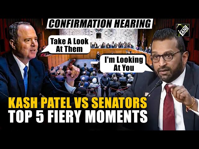 Kash Patel’s explosive responses, heated exchanges, top 5 moments from senate confirmation hearing