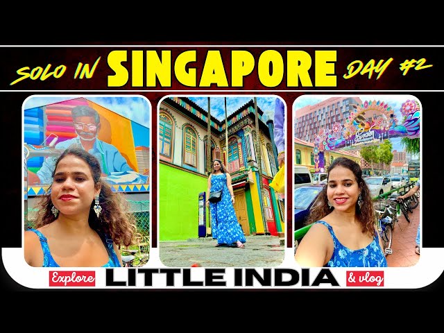 My First Solo Trip to Singapore: Exploring Little India | Singapore Hindi Vlog #vlogger