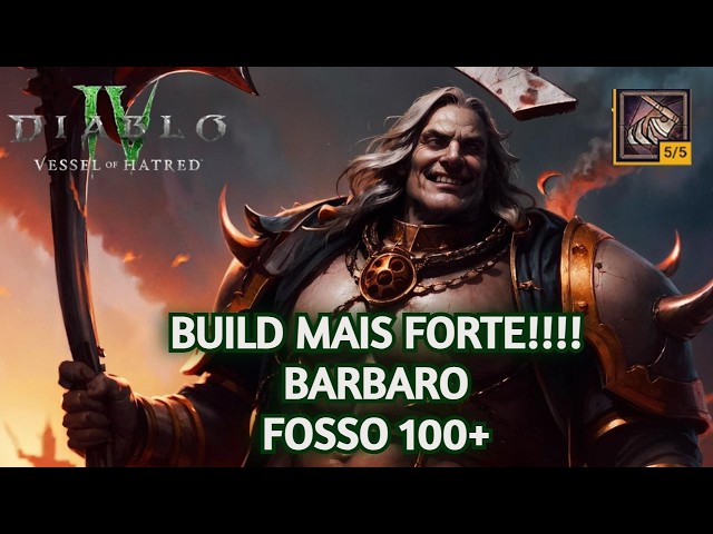 DIABLO 4 - MELHOR BUILD PARA BARBARO SEASON 6 - Mighty Throw - TANK DE GUERRA