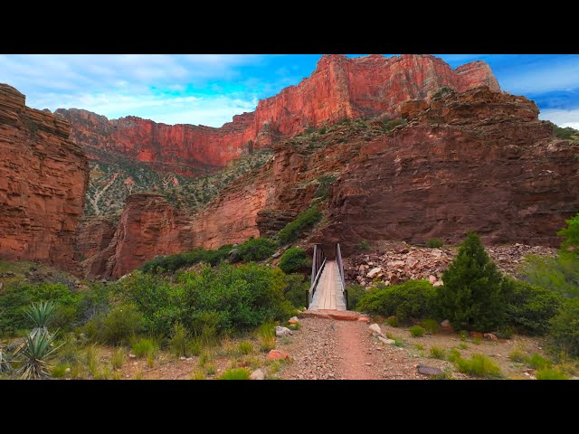 Grand Canyon Phantom Ranch to Manzanita Hike/Run | Full Trail POV | 2024 R2R2R