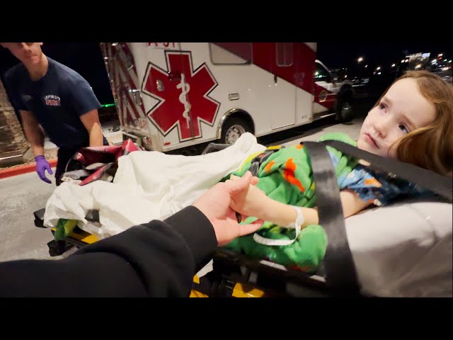 NiKO'S BRAVE AMBULANCE RiDE 🚑  Adley & Navey Surprise him with a GiANT MONKEY! Mom saves the day