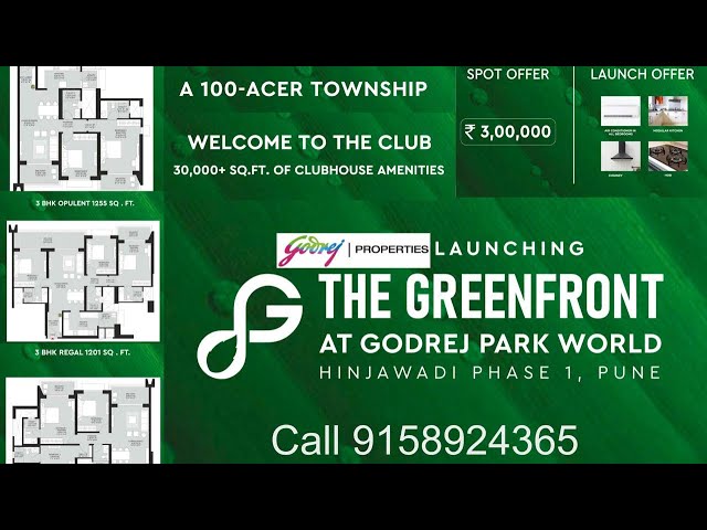 GODREJ THE GREENFRONT Biggest Launch Of Bigger 2BHK 3BHK SAMPLE FLAT SALES PRESENTATION & OFFERS