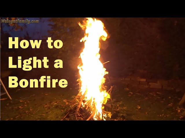 How to Light a FIRE on Bonfire Night 2021, Burning a Felled Leylandi Tree