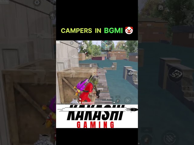 BGMI CAMPERS 🤡 #shorts #1v4clutch #bgmi #ultimatesetcrateopening #pubgmobile #squadwipe #bixiop