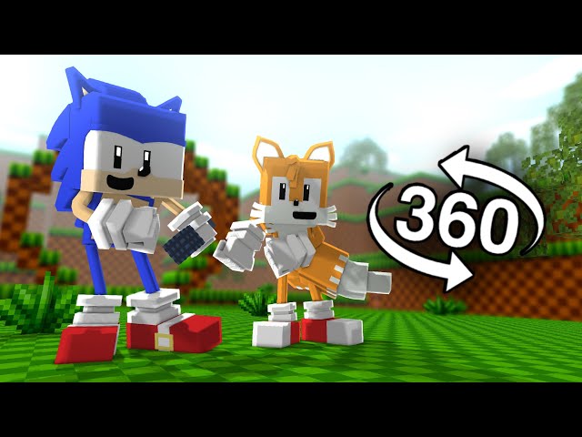 [Sonic & Tails Dancing] Friday Night Funkin 360° VR Minecraft Animation