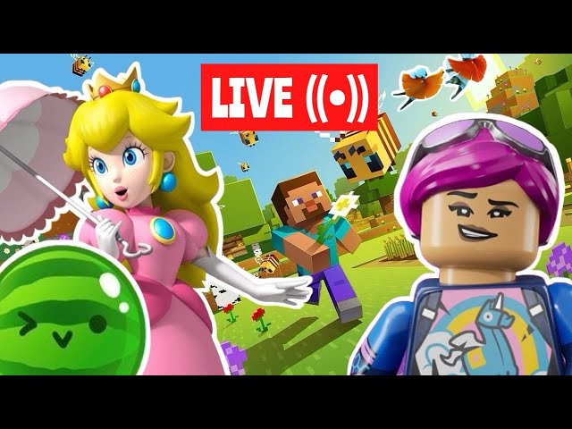 MINECRAFT, SUIKA WATERMELON GAME, PRINCESS PEACH, LEGO FORTNITE, SKY | LIVE with Ima and Jessy