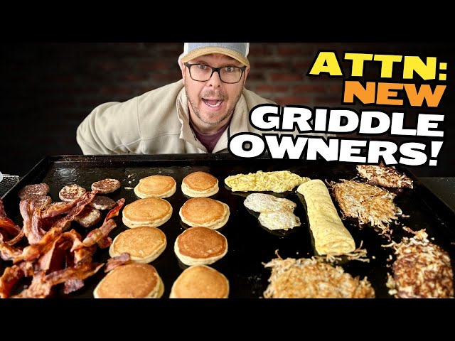 TIMED Big Griddle Breakfast on the Blackstone - Great Video for Beginners!  Best Tips and Tricks!