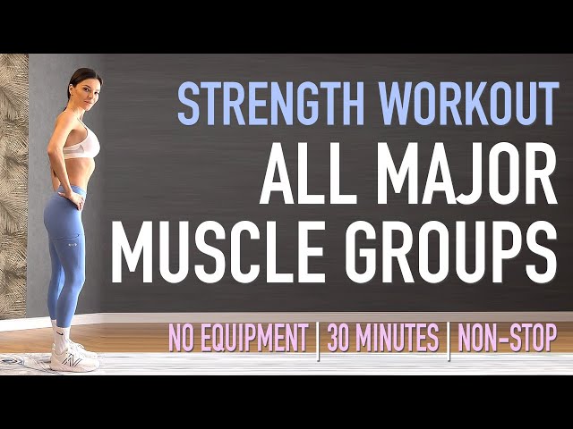 Full body - ALL MAJOR MUSCLE groups Workout No Equipment